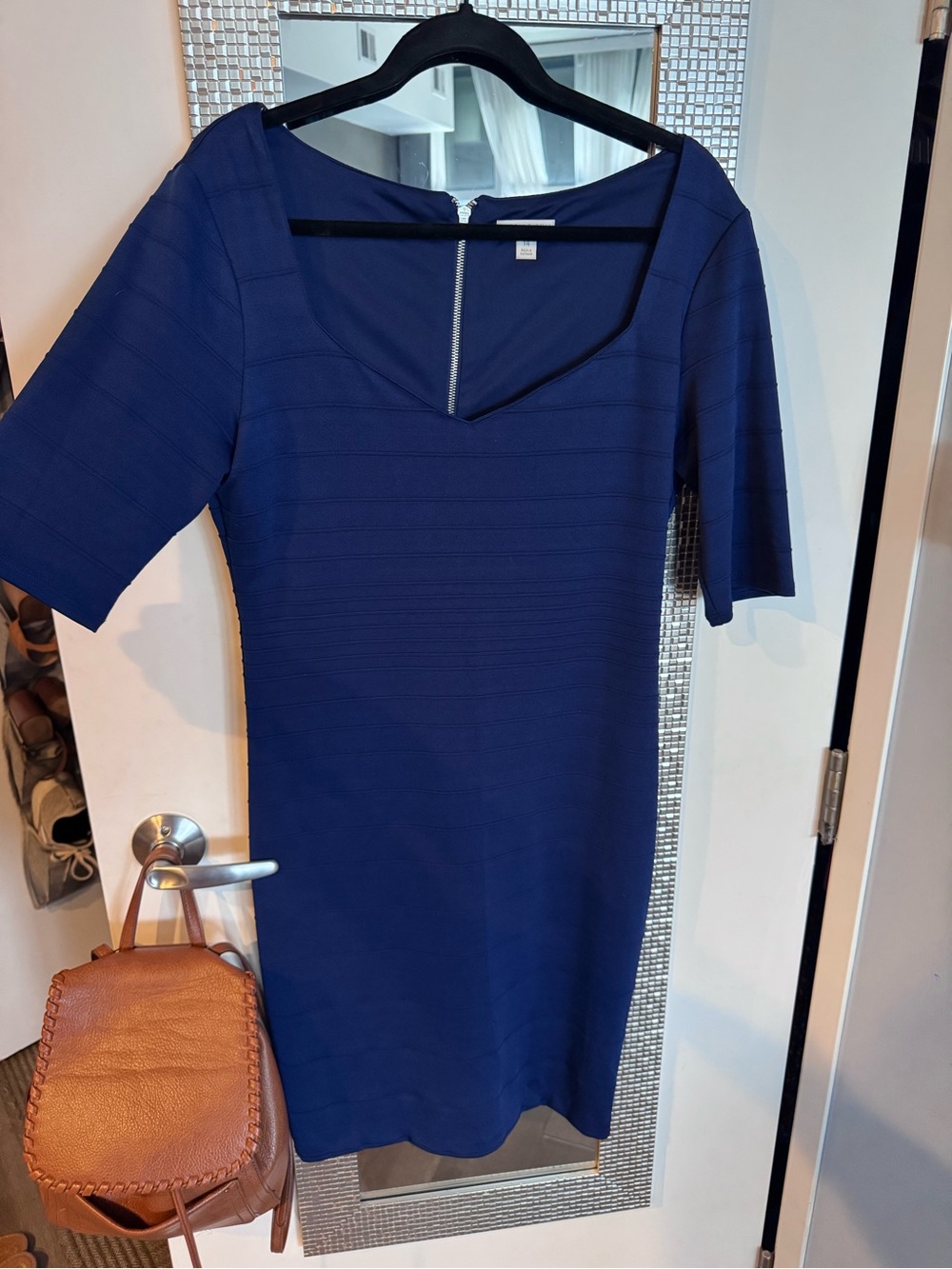 Bisou Bisou Royal Blue Midi Sheath Dress